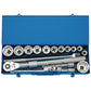 Draper 3/4" Square Drive Metric Socket Set In Metal Case 17 Piece - 16486