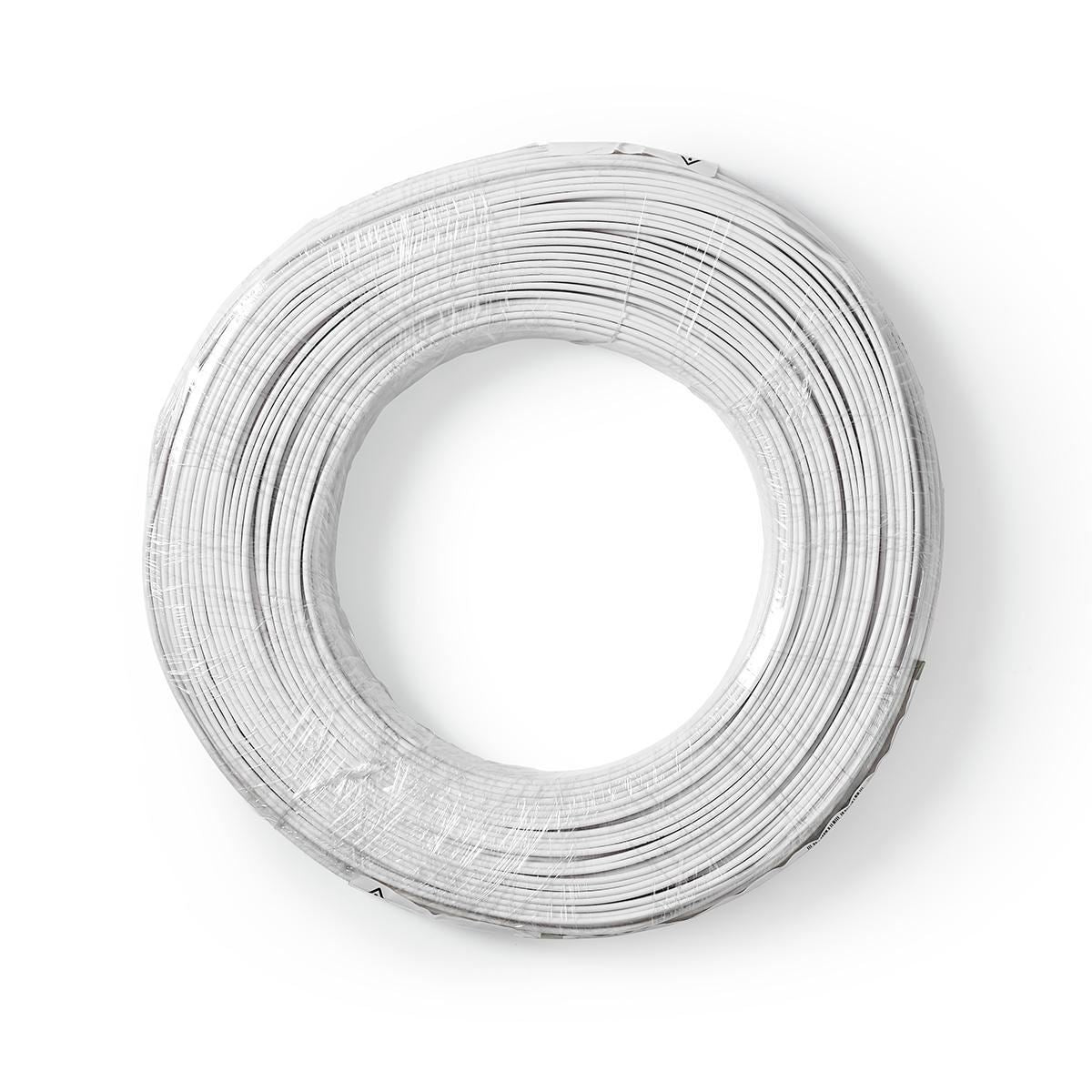 Nedis Speaker Cable 2x 0.50 mm2 100m Wrap White - CAGW0500WT1000