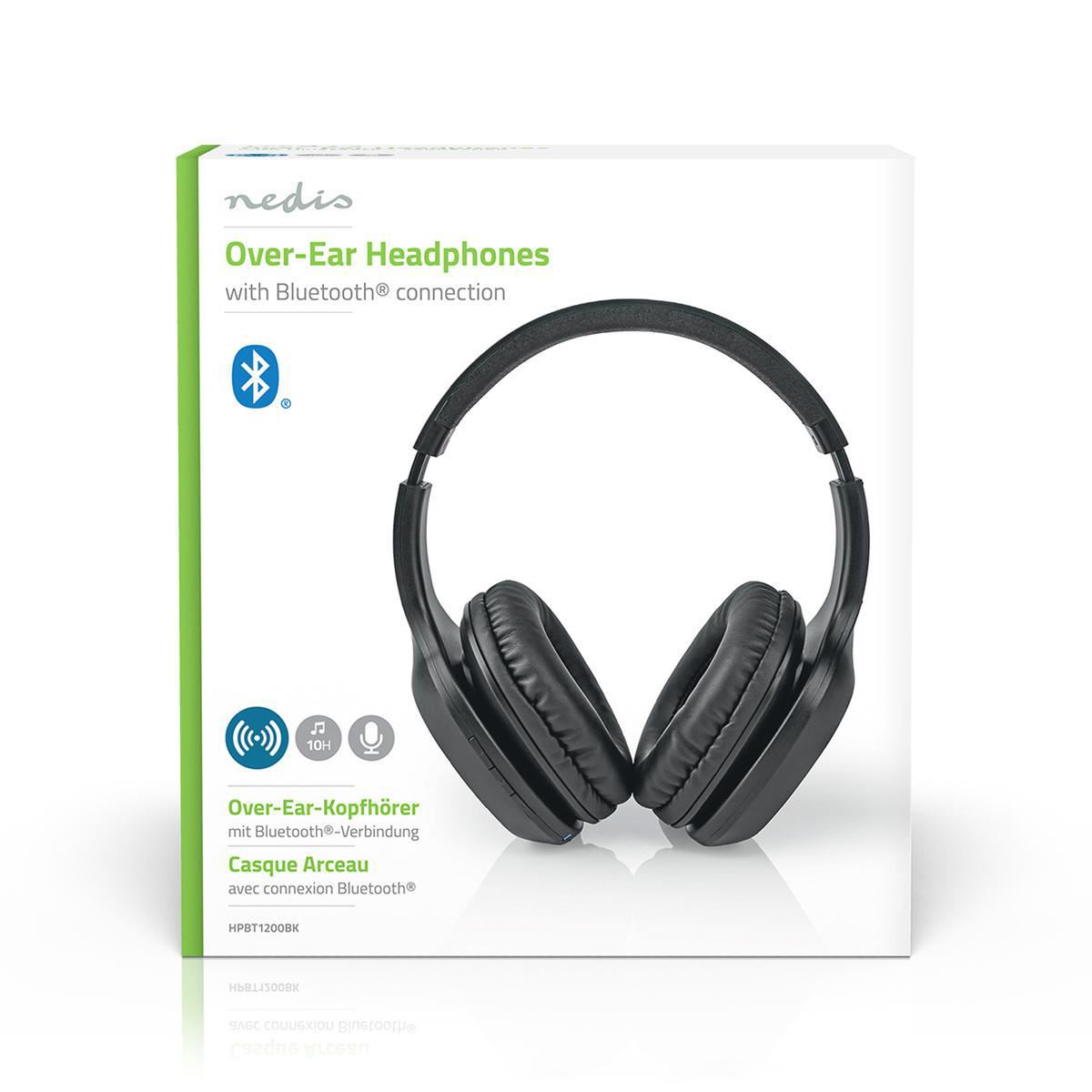 Nedis Wireless Headphones Bluetooth® Over-ear Black