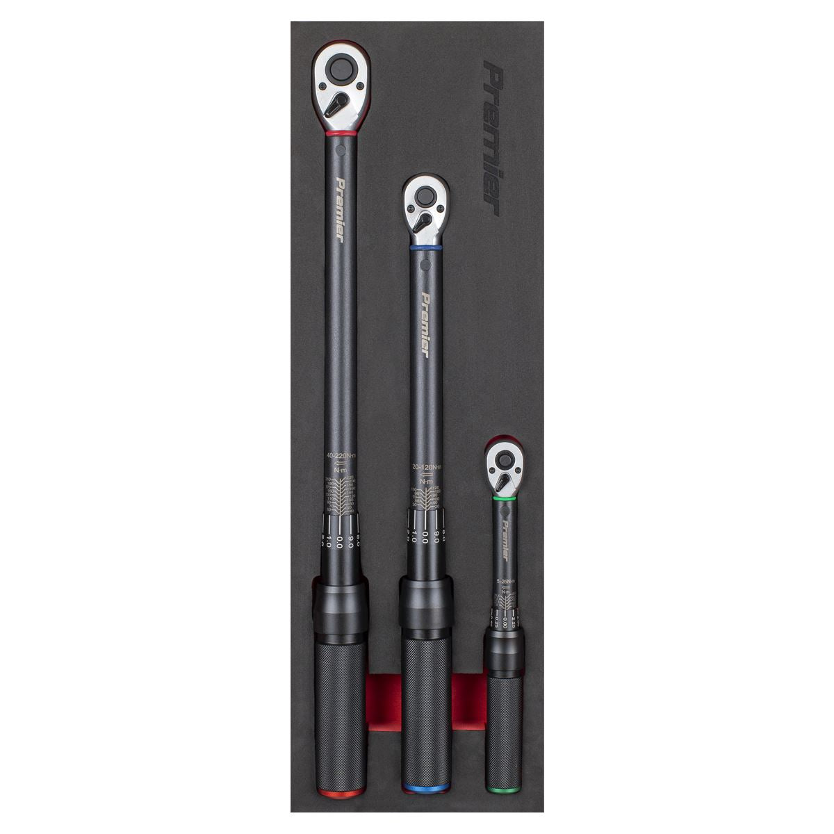 Sealey Premier Black Torque Wrench Micrometer Style 3pc Set � STW900SETB