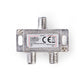 Satellite Combiner 2 to 1 F-Connector VHF/UHF 5 to 860 Satellite 950 to 2400MHz - SCOM100ME