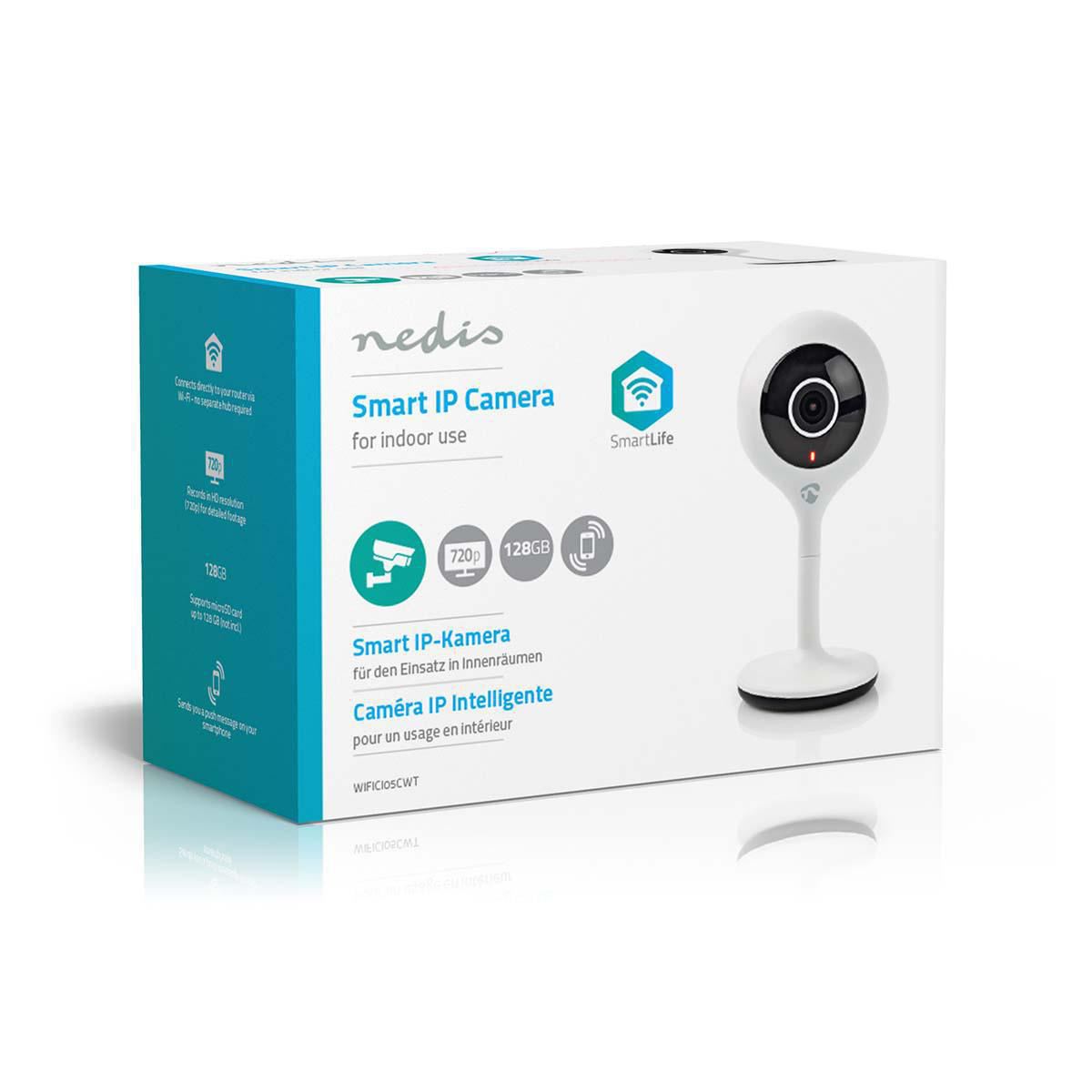 Nedis WiFi Smart IP Camera HD 720p WIFICI05CWT