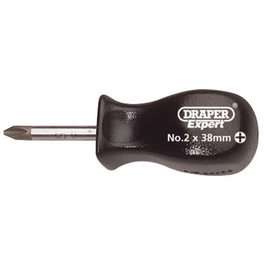 Draper 1x No2x38mm Cross Slot Mechanics Screwdriver Professional Tool 19541