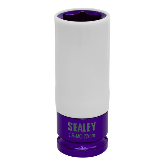 Sealey Alloy Wheel Impact Socket 22mm 1/2"Sq Drive SX03022