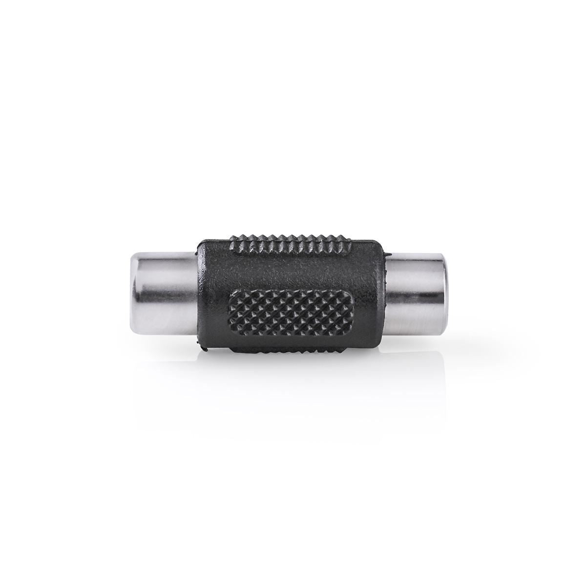Nedis Mono Audio Adapter RCA Female to RCA Female 10 pieces Black CAGP24950BK
