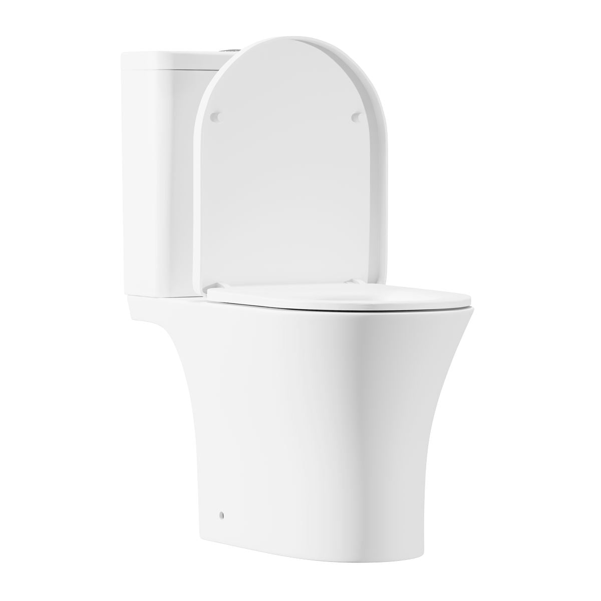 Baridi Close-Coupled Toilet Soft Close Seat, Dual Flush Cistern & Rimless Flush