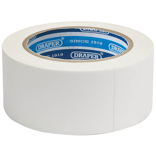 Draper 30M x 50mm White Duct Tape Roll TP-DUCT/W/A - 49431