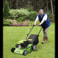 Dellonda Hand Propelled Petrol Lawnmower Grass Cutter, 132cc 16"/40cm 4-Stroke - DG100 DG100