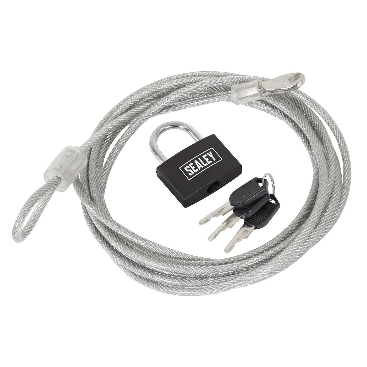 Sealey Motorcycle Cable Lock 3m SHGCL3