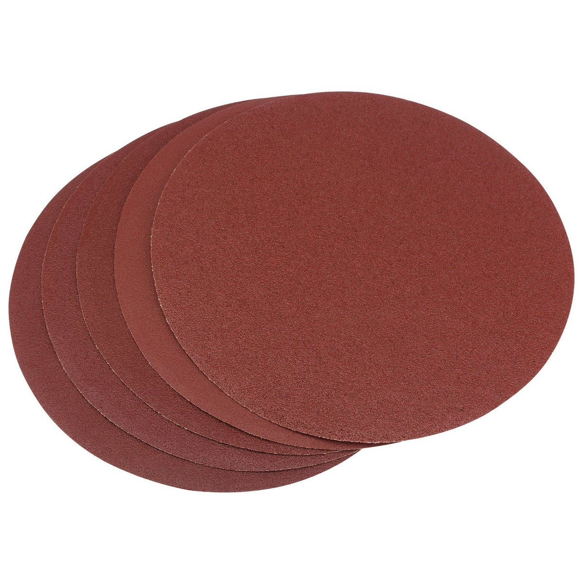 5 Draper 200mm Self Adhesive Sanding Discs Assorted Grit for the 50021 Sander 8" - 54665
