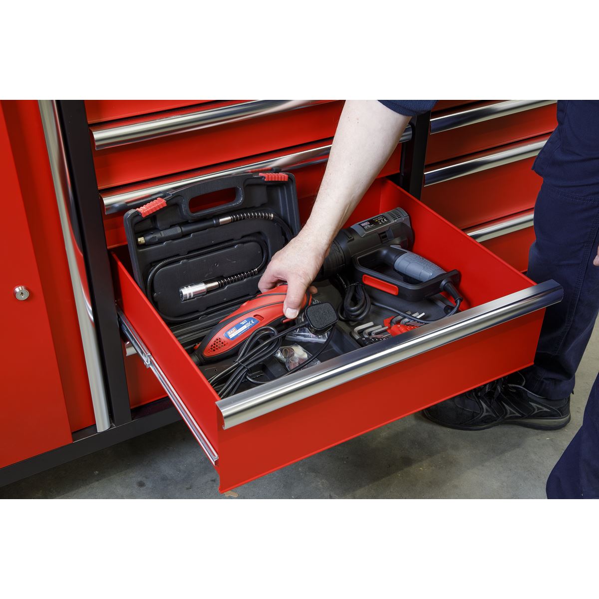 Sealey Mobile Workstation 10 Drawer with Backboard AP6310
