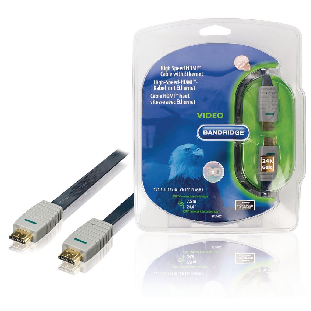 Bandridge High Speed HDMI Cable with Ethernet 7.5m