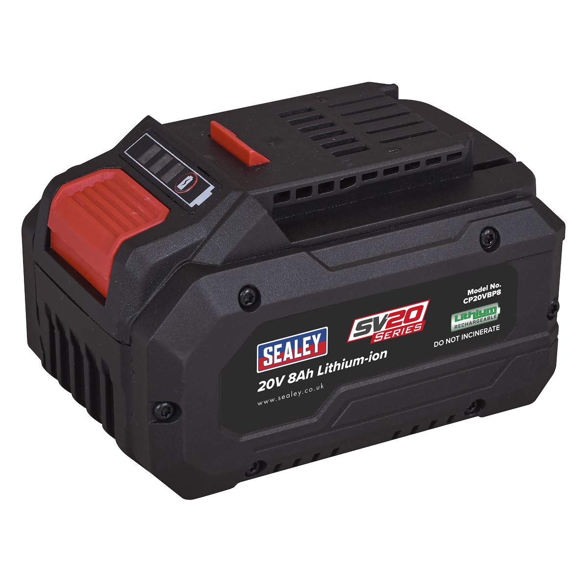Sealey SV20 Series Power Tool Battery 20V 8Ah CP20VBP8