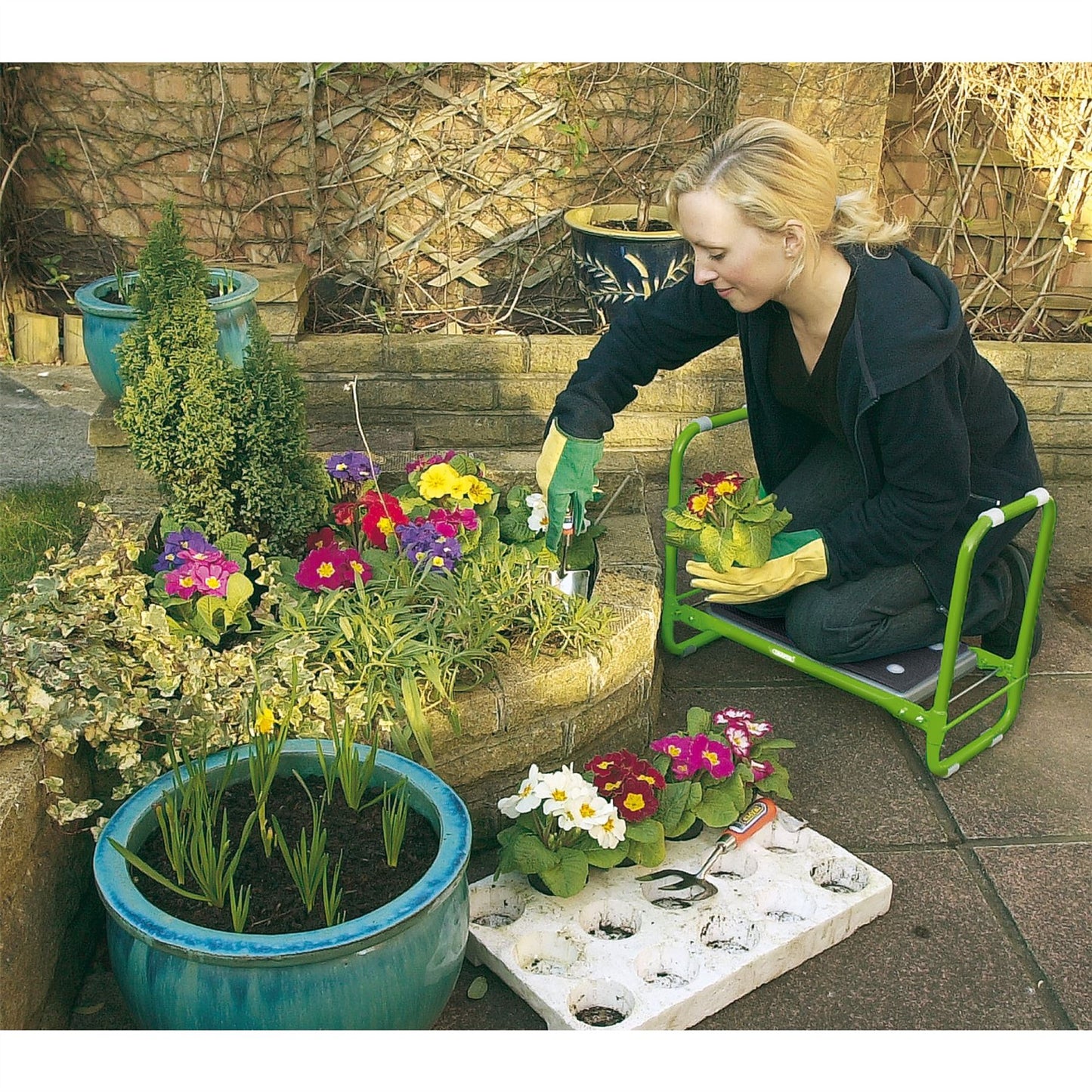 Draper Folding Metal Framed Gardening Seat or Kneeler - 64970