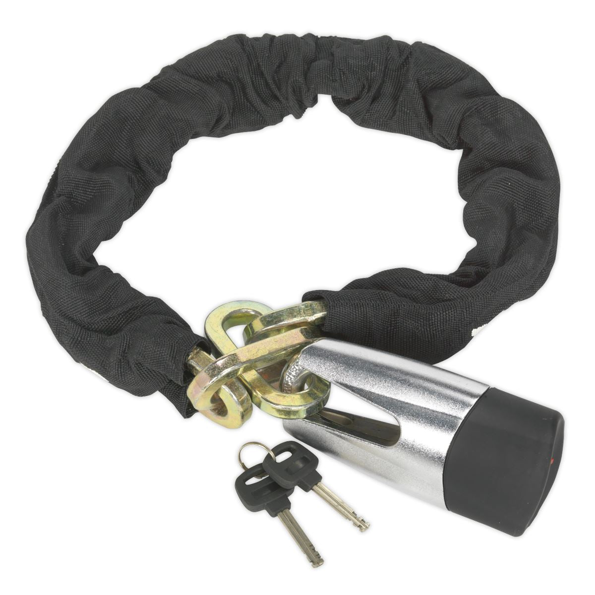 Sealey Motorcycle Chain & Disc Lock 10.5x10.5x900mm 4* ART Approved CLA109DL