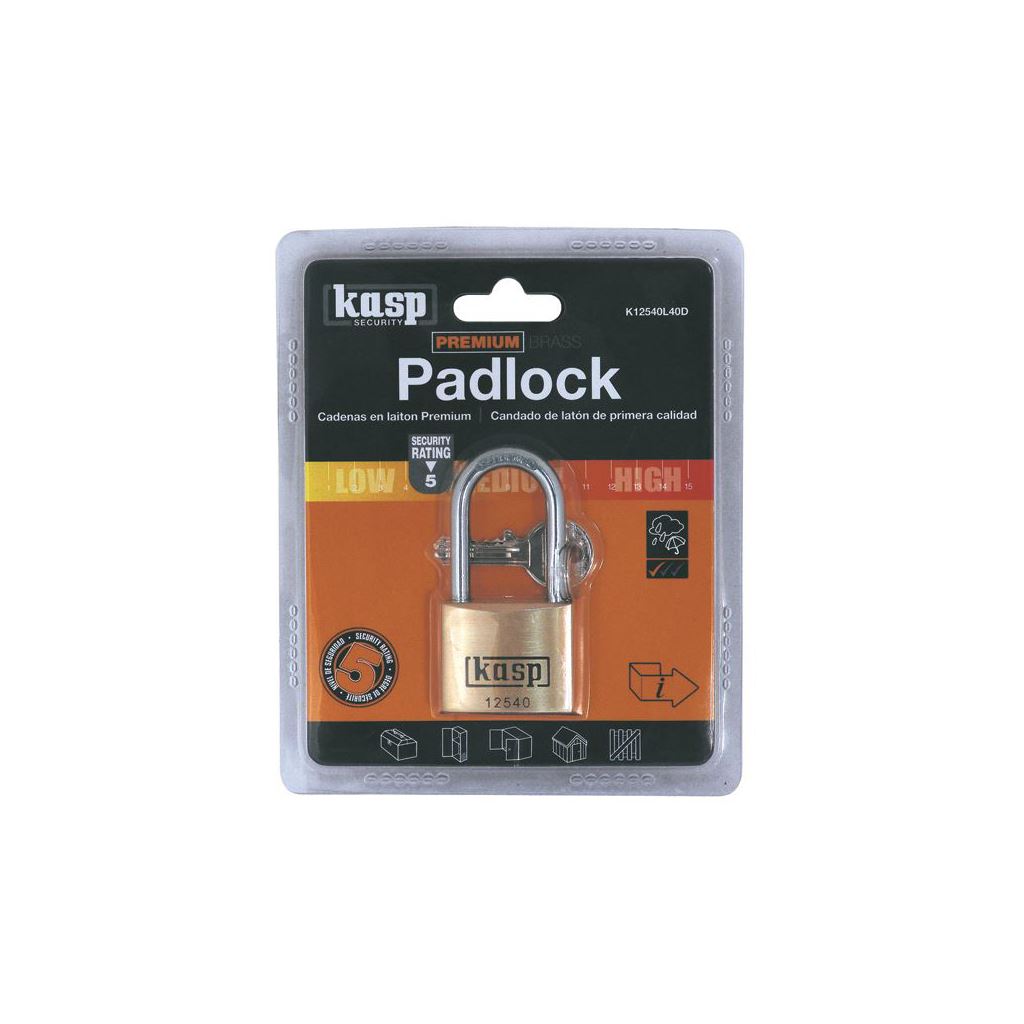 Kasp 125 Padlock 40x40mm K12540L40