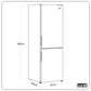 Baridi 47cm 70/30 Fridge Freezer, 157L Capacity Low Frost DH253