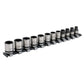 Premier Socket Set 12pc 3/8"Sq Drive Lock-On 6pt Metric - Black Series AK2741B