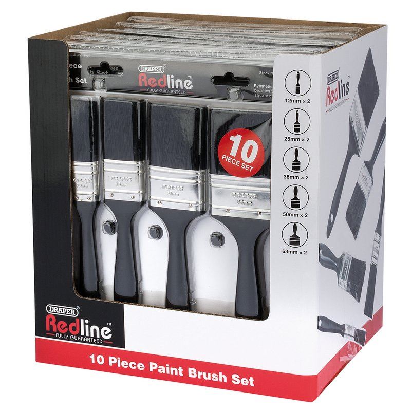 Draper Paint Brush Set (10 Piece) RL-PB10/B - 80924