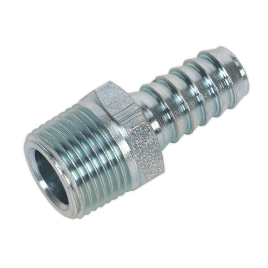 Sealey Screwed Tailpiece Male 3/8"BSPT - 3/8" Hose Pack of 5 AC41