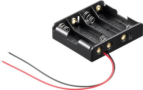 Goobay 4x AA (Mignon) battery holder black (81214)