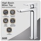 Baridi High Basin Mixer Tap with Clicker Waste - Chrome DH394