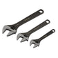 Sealey Adjustable Wrench Set 3pc Rust Resistant AK607