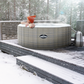 Dellonda 4-6 Person Inflatable Hot Tub Spa with Smart Pump - Rattan Effect DL91
