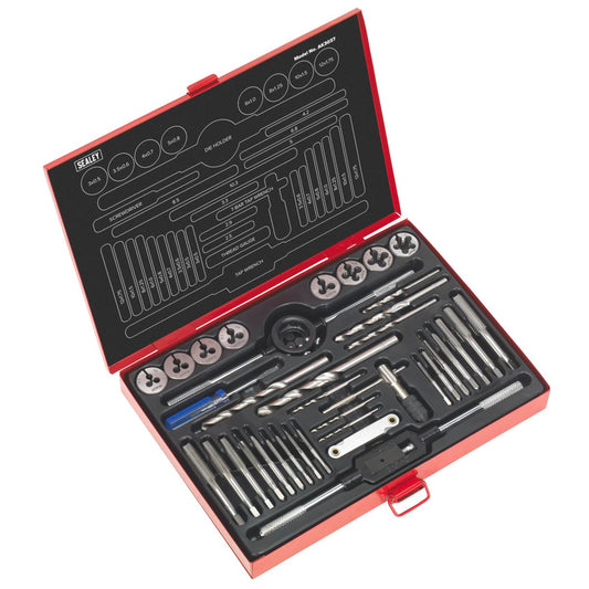 Sealey Tap & Die Set 37pc Split Dies - Metric AK3037