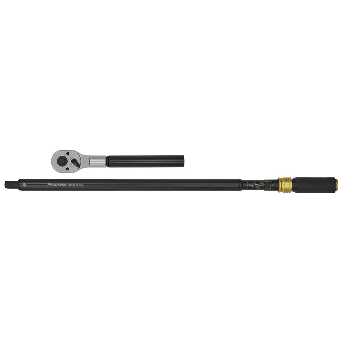 Sealey Black Torque Wrench Micrometer 3/4"Sq Drive Calibrated 160-800Nm STW907B