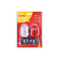Amtech 2 Piece Bicycle Flash Light Set+Batteries Brackets Cycling Bike Lighting - S1825