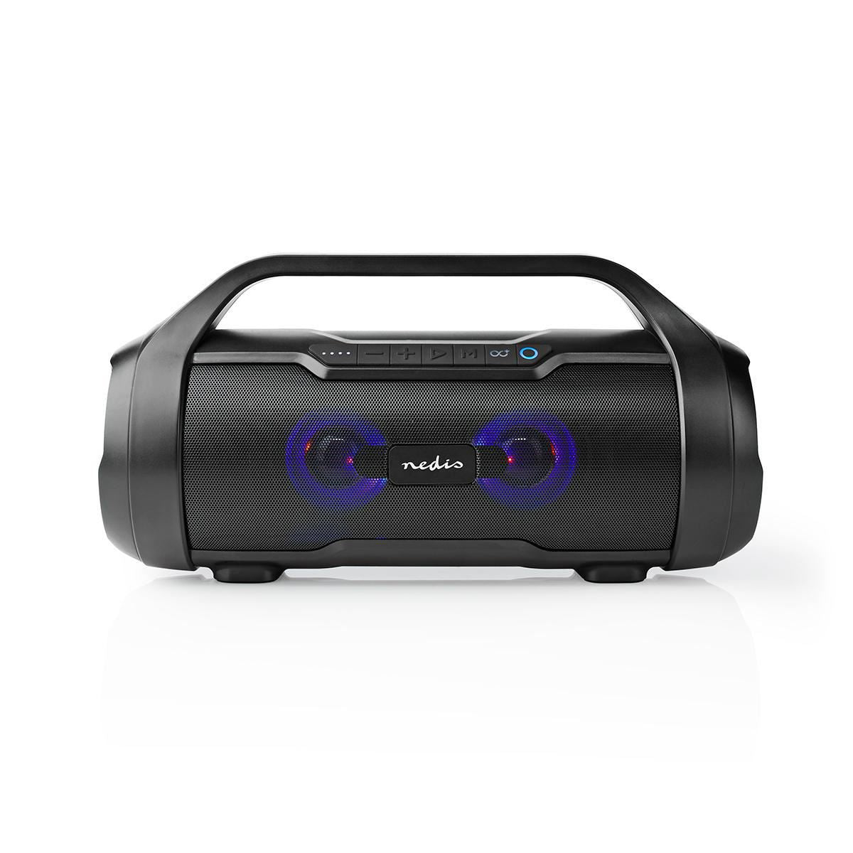 Nedis Party Boombox 6 Hours Playtime Bluetooth® TWS Party Lights Black - SPBB310BK