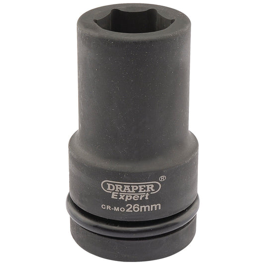 Draper 05141 Expert 26mm 1" Square Drive Hi-Torq 6 Point Deep Impact Socket