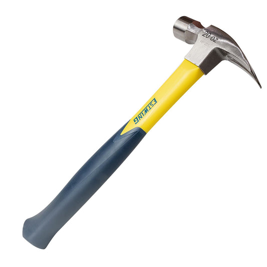 Estwing EMRF20S Sure Strike Straight Claw Hammer w/ Fibreglass Handle, 20oz/567g