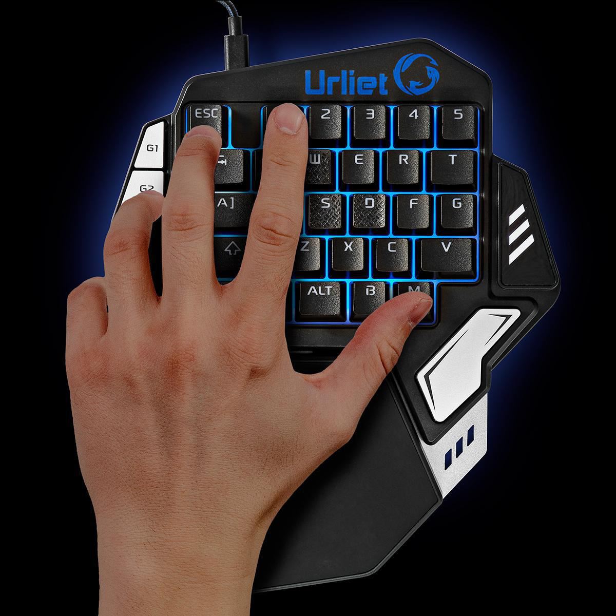 Nedis Single-Handed Gaming Keyboard RGB Illumination 33 programmable keys
