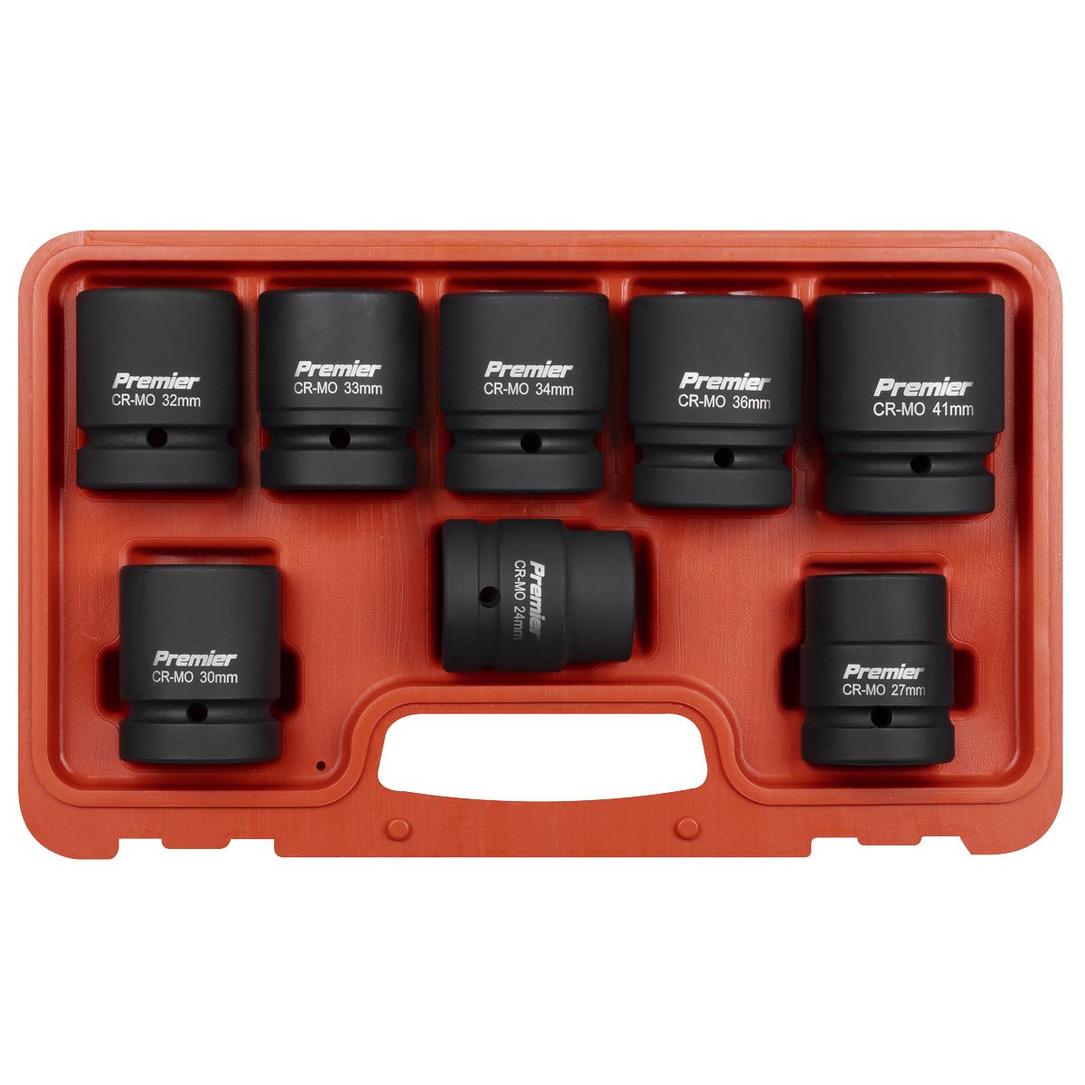 Sealey Premier Impact Socket Set 1"Sq Drive 8pc AK889M