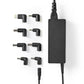 Nedis Notebook Adapter Universal 8 Connectors 90W Output 15V to 20V/6 A (Max.) - NBAU9001FBK