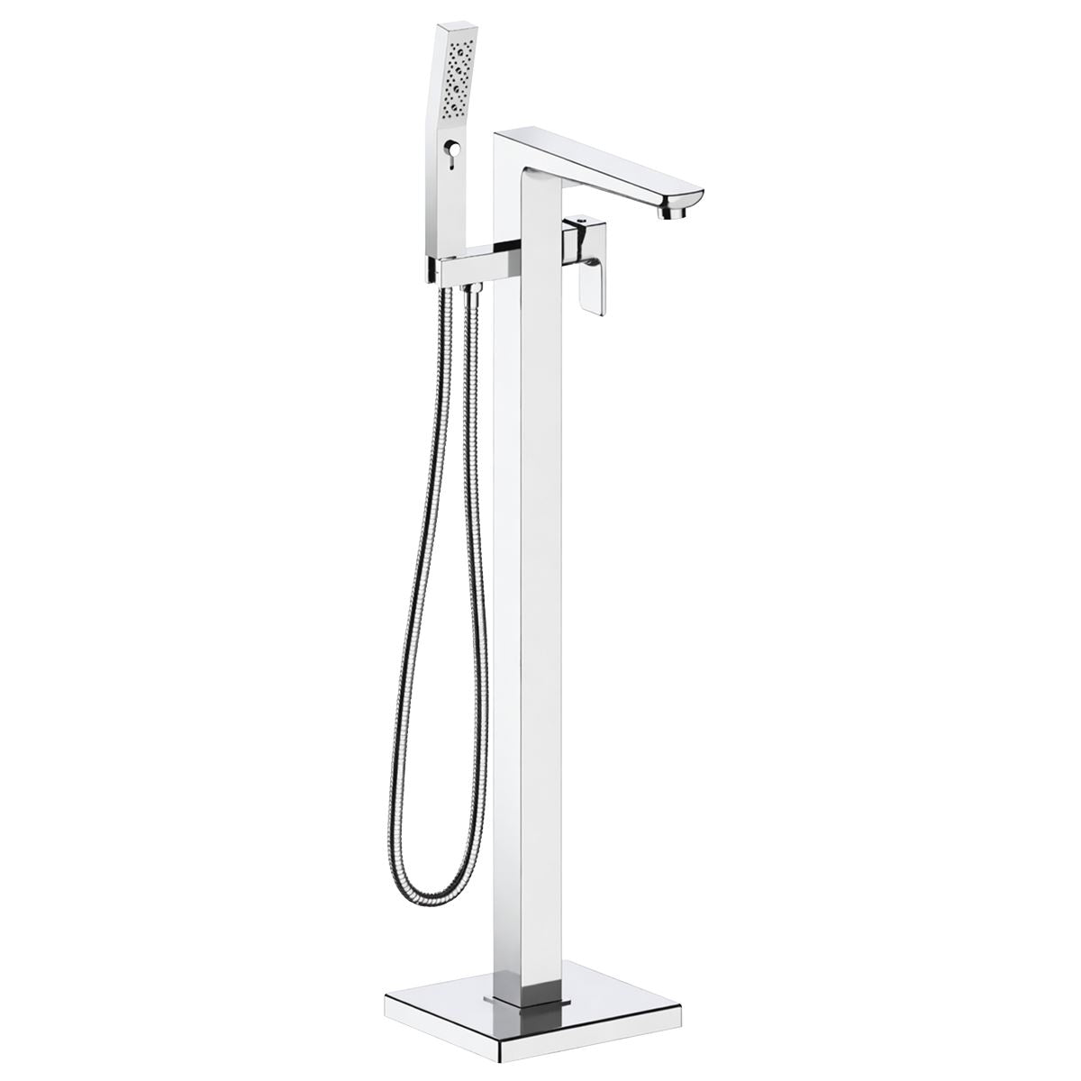Baridi Freestanding Bath Mixer Tap with Shower - Chrome DH400
