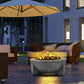 Sealey Dellonda Round MgO Fire Pit with BBQ Grill, 75cm, Safety Mesh Screen - Dark Grey DG191