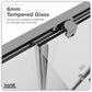 Baridi Corner Shower Entry Enclosure 800 x 800 x 1850mm with 6mm Tempered Glass - Chrome DH298