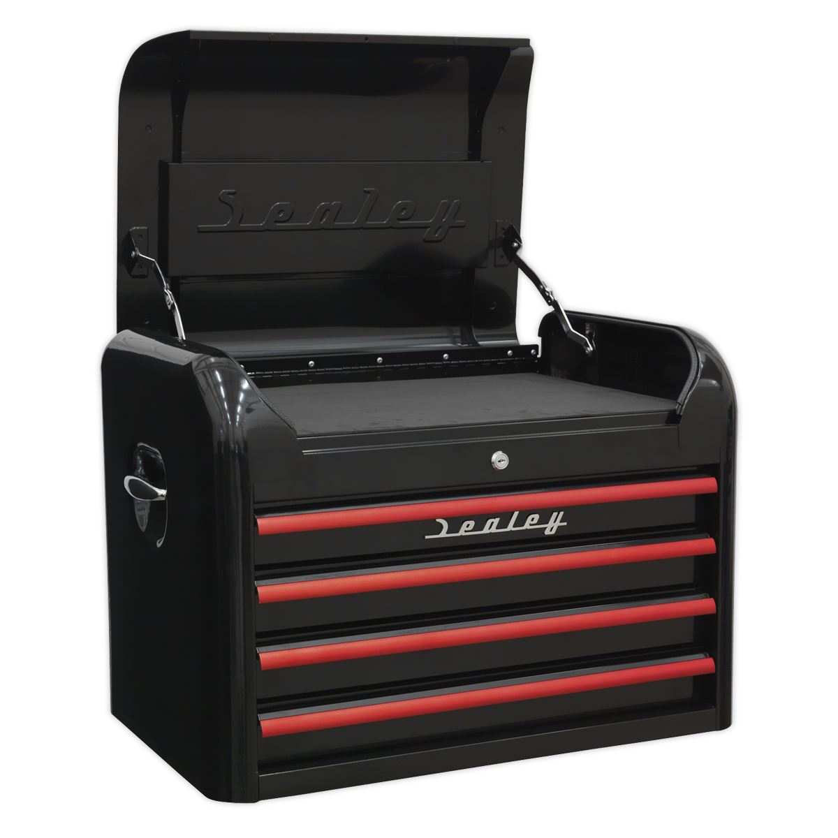 Sealey Retro Style Tool Chest Combination 10 Drawer - Black/Red AP28COMBO2BR