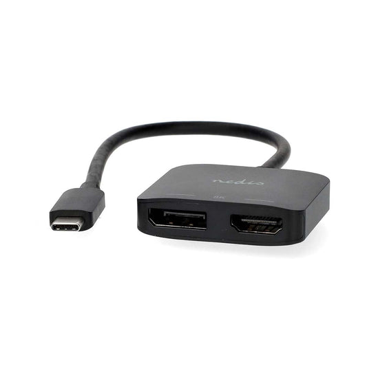 Nedis 3.2 Gen 1 USB-C to DisplayPort Female/HDMI Output 8K@30Hz 0.20m Black