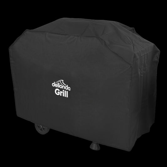 Dellonda Black PVC Cover for BBQs, Waterproof 1150 x 920mm DG18