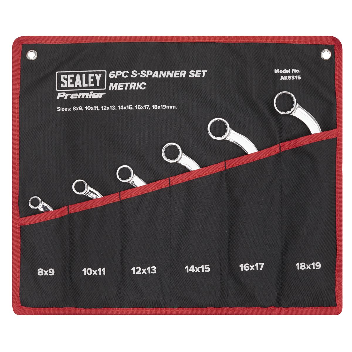 Sealey S-Spanner Set 6pc Metric AK6315
