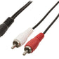 Glaxio Jack stereo audio adapter cable 3.5mm male to 2x RCA male 0.50m black