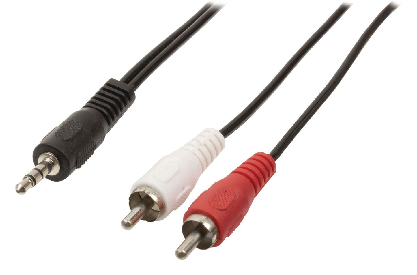 Glaxio Jack stereo audio adapter cable 3.5mm male to 2x RCA male 0.50m black