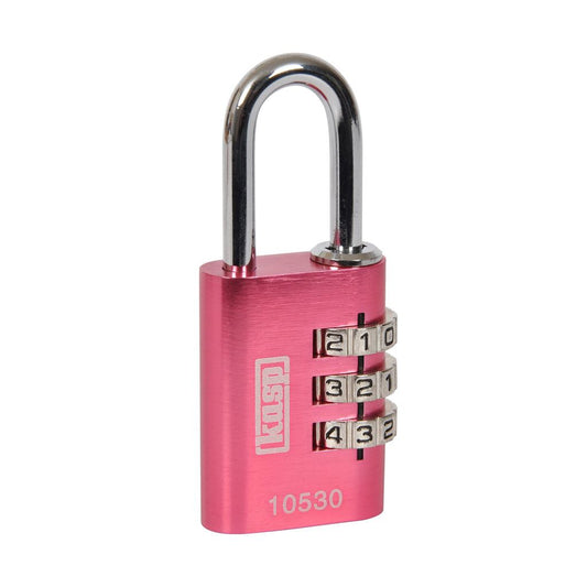 Kasp 105 Combi Padlock Pink 30mm K10530PIND