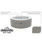 Dellonda 4-6 Person Inflatable Hot Tub Spa with Smart Pump - Rattan Effect DL91