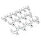 Sealey Crow's Foot Open End Spanner Set 14pc 1/2"Sq Drive Metric S01109