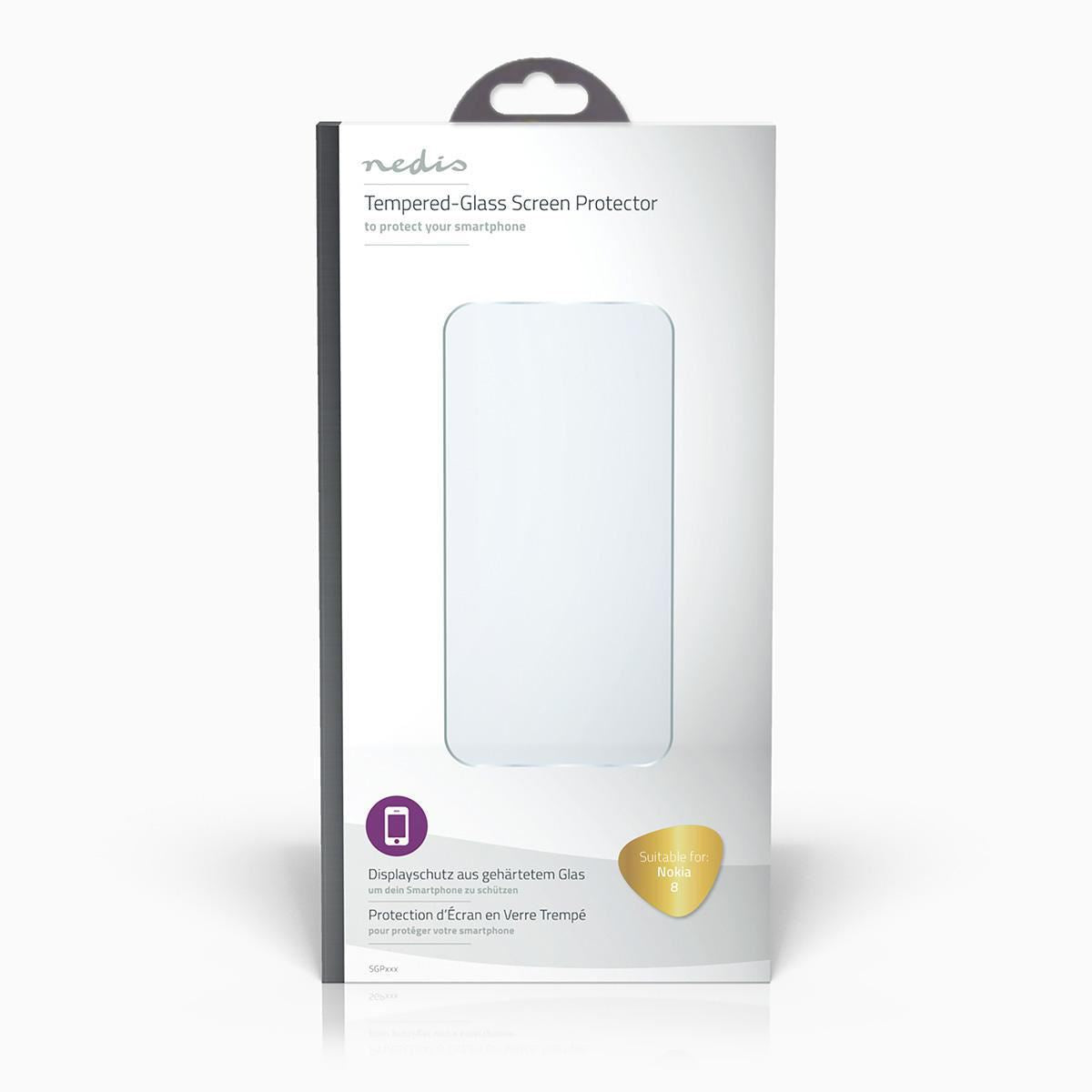 Nedis Glass Screen Protector for Nokia 8 Transparent SGP40003TP